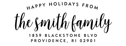 Wishes From Us | Custom Rubber Stamps