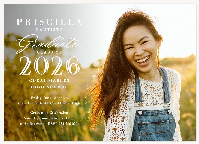 Editorial Type Graduation Announcements