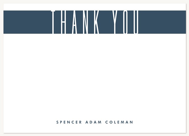 Slender Thanks Graduation Thank You Cards