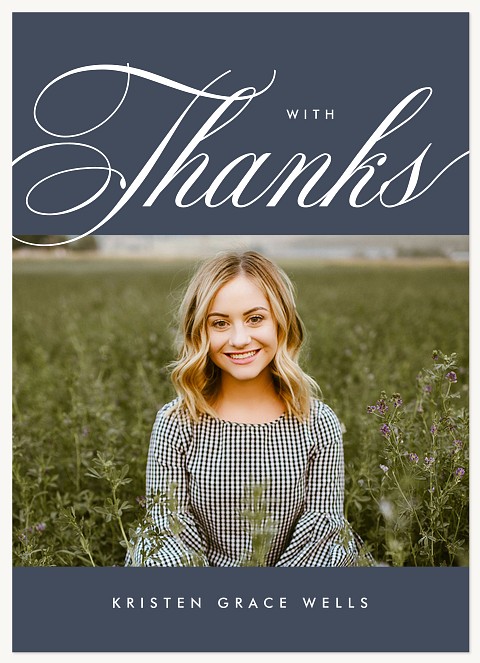 With Distinction Thank You Cards 