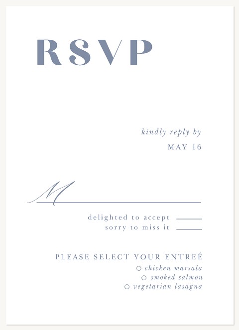 Modern Duo Wedding RSVP Cards