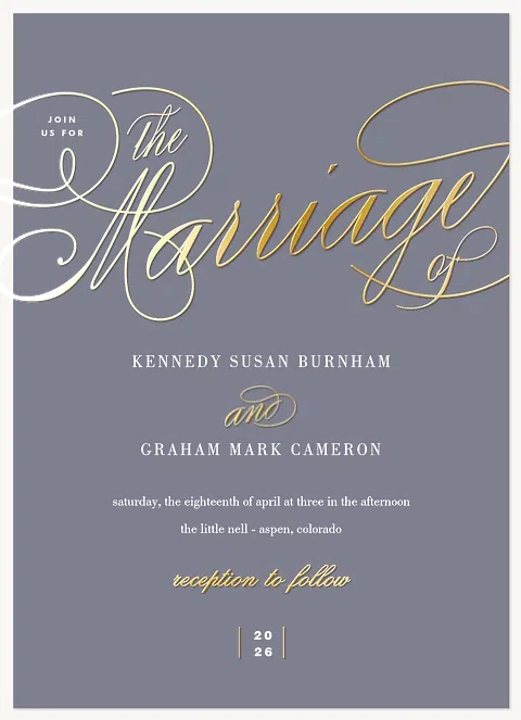 New Traditions Wedding Invitations