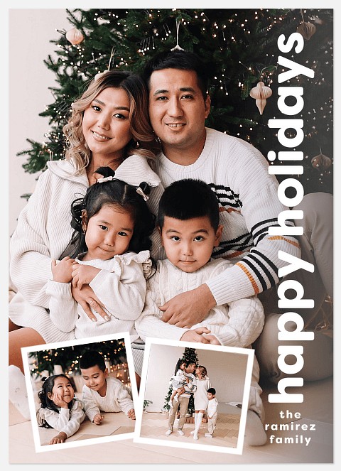 Modern Snaps Holiday Photo Cards