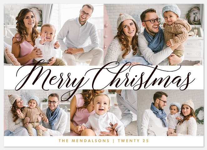 Cheery Collage Holiday Photo Cards