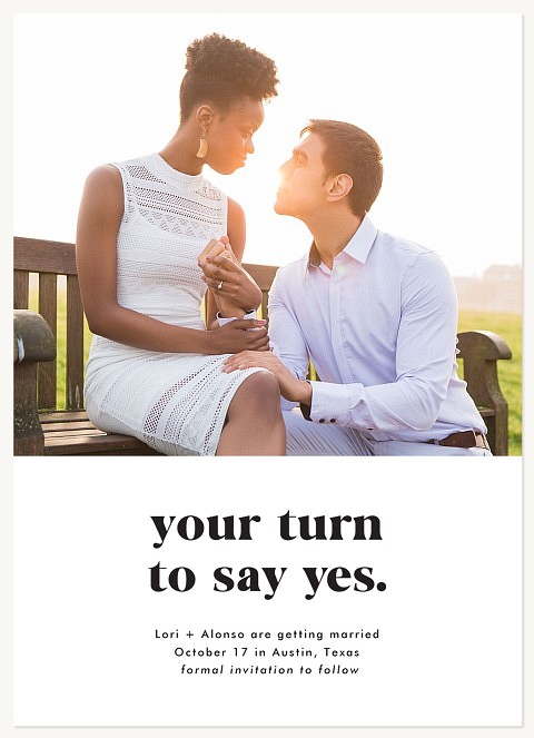 Your Turn Save the Date Cards