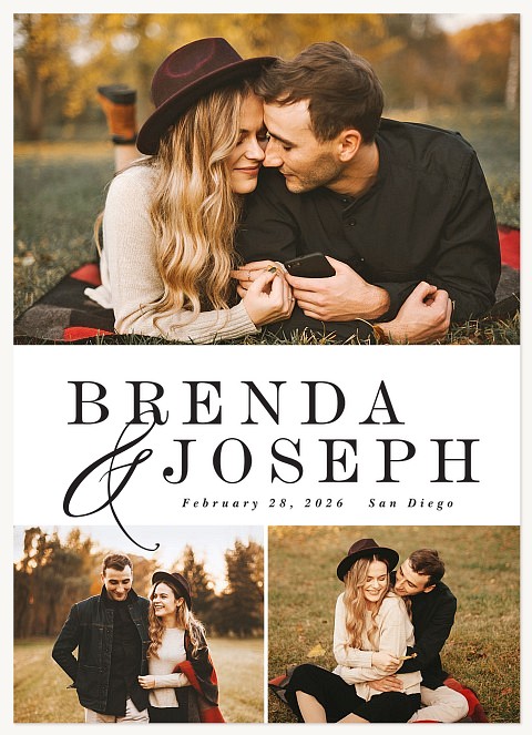 Traditional Combo Save the Date Cards