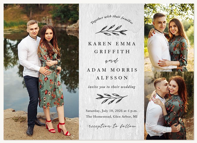 Inked Laurels Wedding Invitations