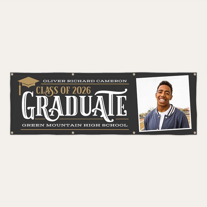 Proud Graduate Photo Banner Custom Banners