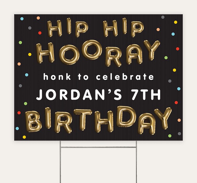 Hip Balloons Custom Yard Signs