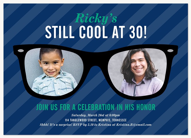 Still Cool Adult Birthday Party Invitations
