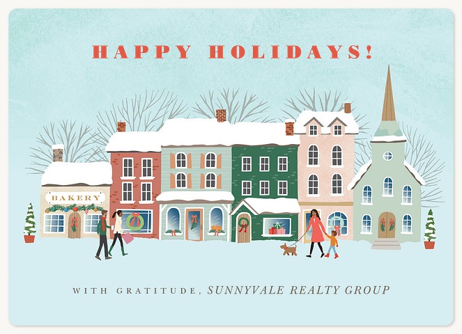 Main Street Holiday & Christmas Magnet Cards