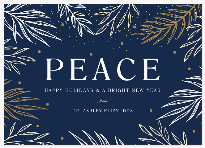 Laurel Branches Business Holiday Cards