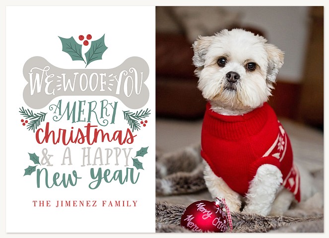 We Woof You Christmas Cards