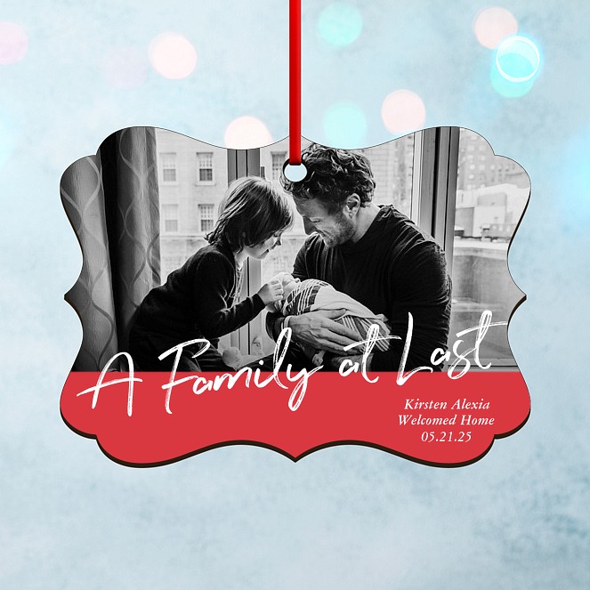 Family at Last Personalized Ornaments
