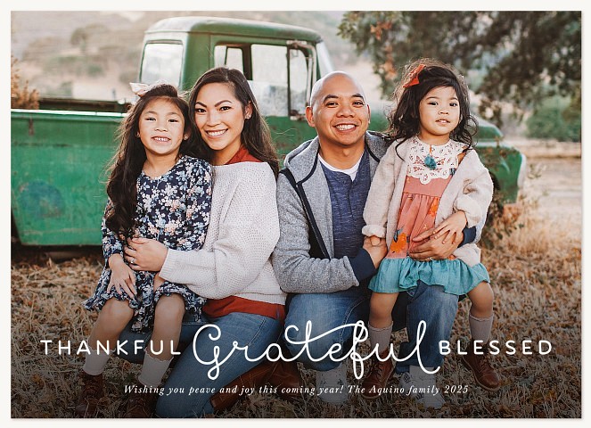 Friendly Gratitude Thanksgiving Cards