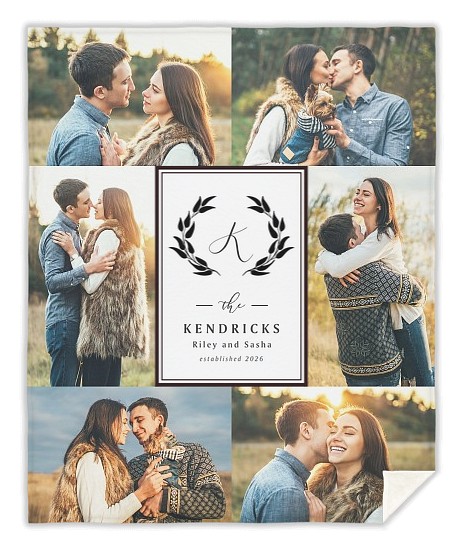 Photo Border Custom Blankets