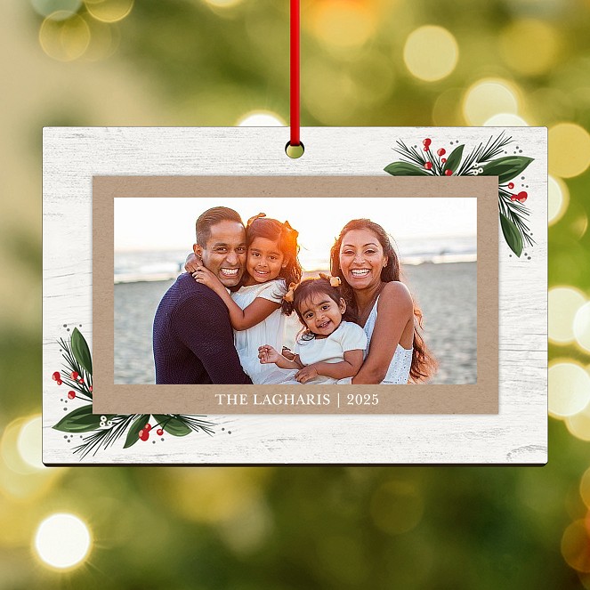 Crafty Greenery Personalized Ornaments