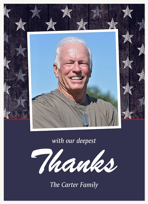 Patriotic Memorial Memorial & Sympathy Cards