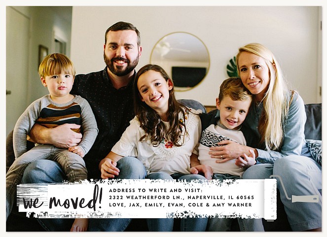 Painted Announcement Moving Announcements