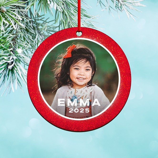Glitter Fun Custom Ornaments
