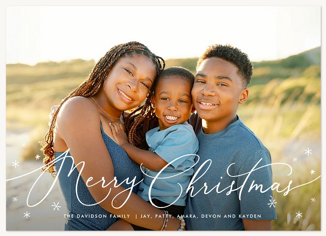 Sparkle Script Business Holiday Cards