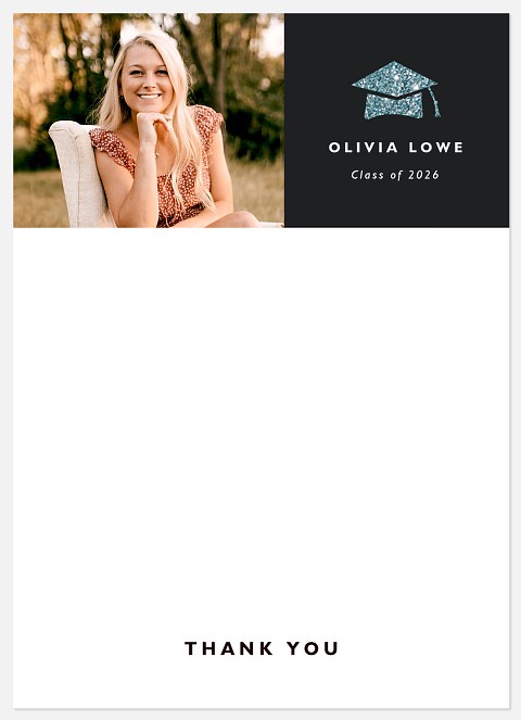 Graduate Sparkle Thank You Cards 