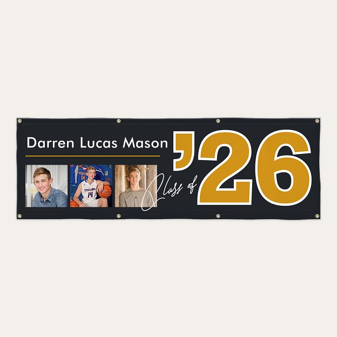Varsity Graduate Photo Banner  Custom Banners