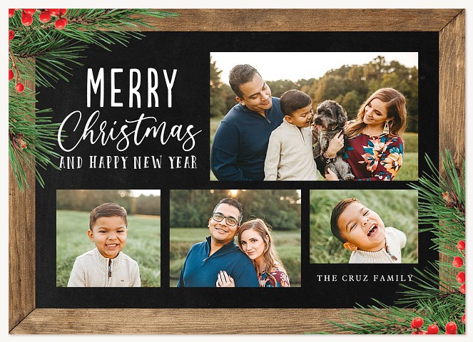 Christmas Lodge Personalized Holiday Cards