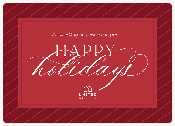 Crimson Elegance Holiday & Christmas Magnet Cards