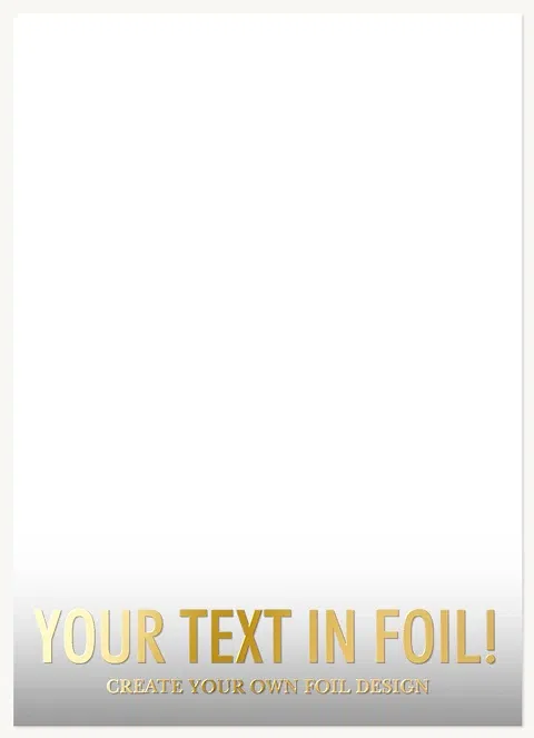 Create Your Own Foil Design Foil Holiday Cards