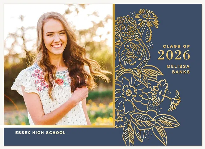 Gilded Garden Graduation Cards