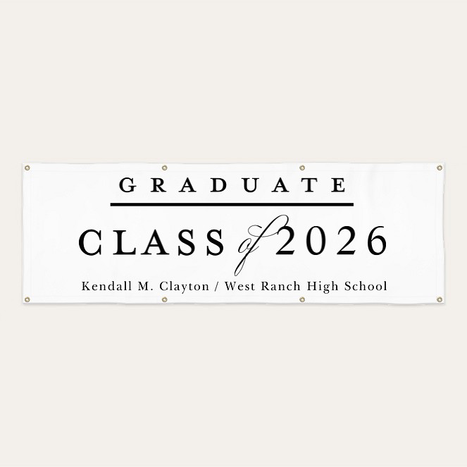 With Honors Graduation Banner Custom Banners
