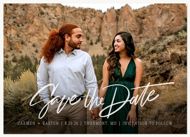 Hand Lettered Save the Date Cards