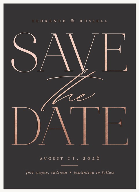 Classic Tradition Save the Date Cards