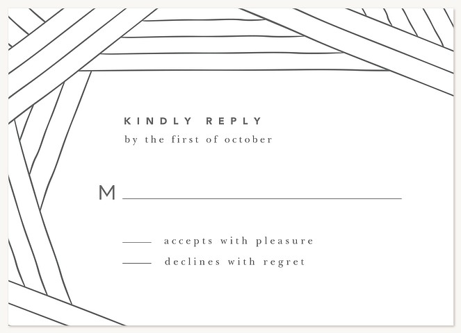 Modern Geometric Wedding RSVP Cards