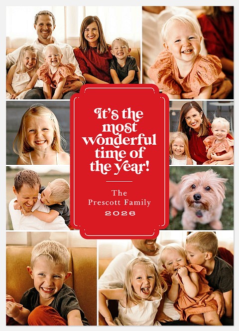 Midcentury merry Holiday Photo Cards
