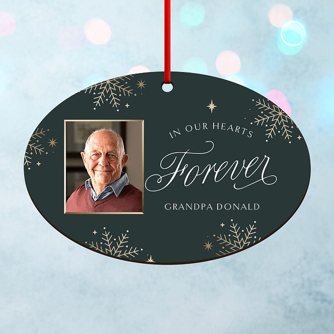 Memorial Snowflakes Personalized Ornaments