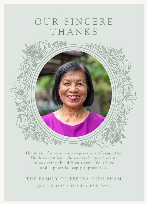 Garden Memorial Memorial & Sympathy Cards
