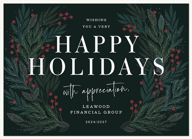 Pinecrest Business Holiday Cards