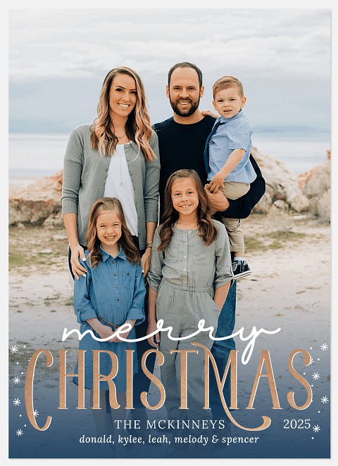 Merged Overlay Holiday Photo Cards