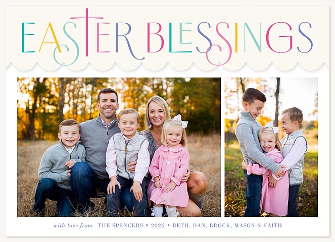 Scalloped Top Easter Cards