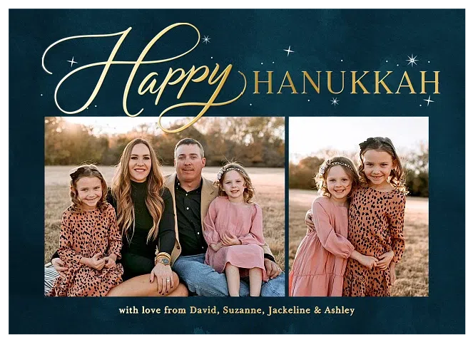 Tranquil Starlight Hanukkah Cards
