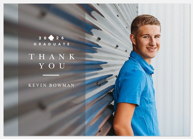 Graduate Banner Thank You Cards 