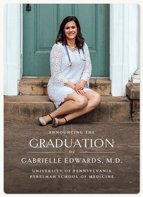 Eloquent Simplicity Graduation Cards