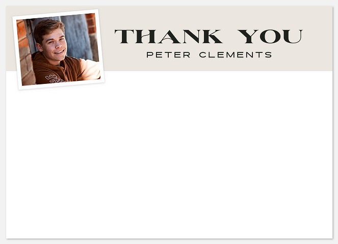 Scholarly Snap Thank You Cards 