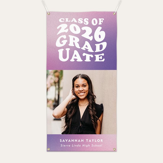 Cool Gradient Graduation Banner  Custom Banners