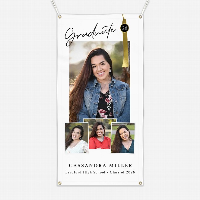 Festive Tassel Graduation Banner  Graduation Banners