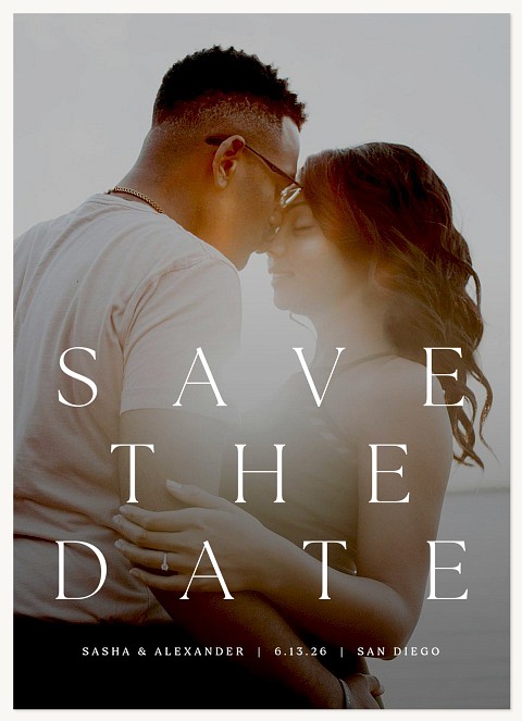 Elegant Poster Save the Date Cards