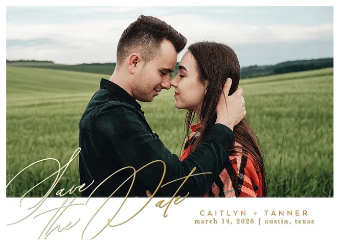 Understated Save the Date Cards