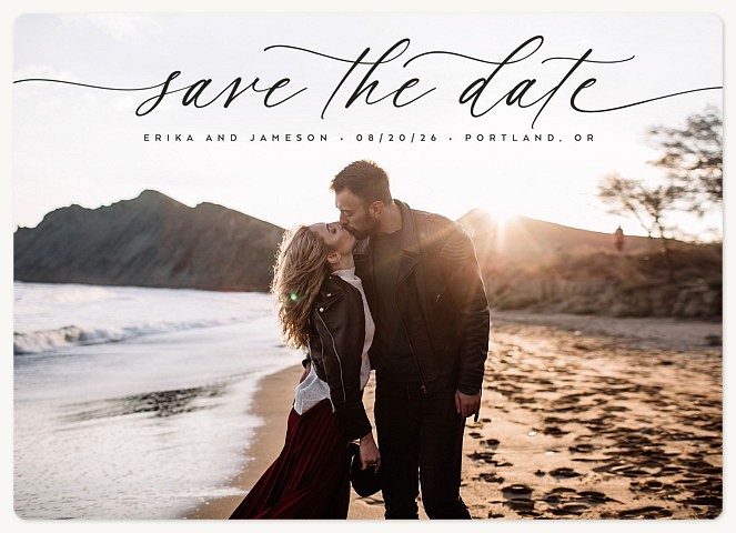Flowing Script Save the Date Magnets